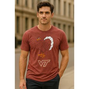 5th & Ocean Men's XL VT Hokie Bird Graphic Tee – Team Spirit in Maroon